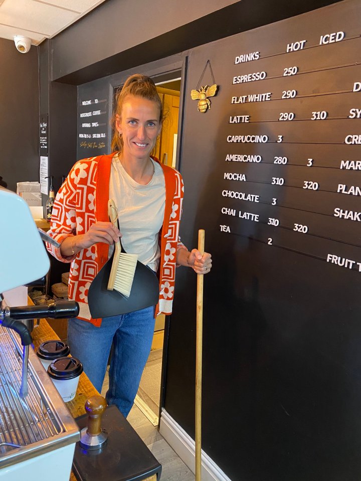 Scott returned to work in her cafe just five days after her Euro2022 victory