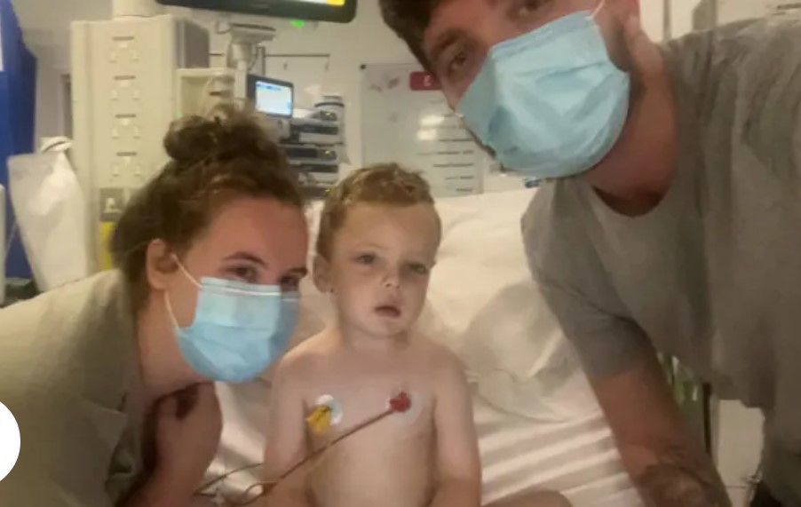 Jaiden’s parents first took him to A&E after he was feeling unwell, coughing and not eating