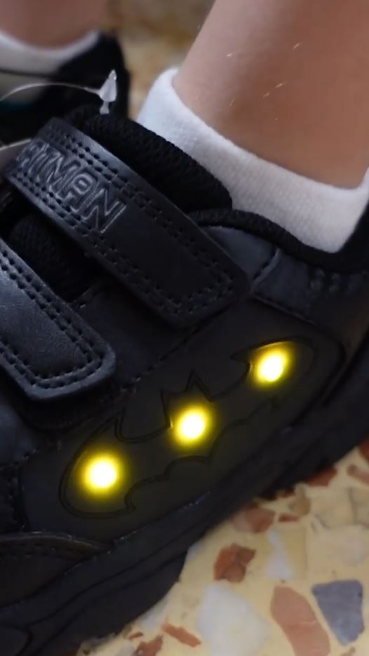 Many of the boys loved the Batman light-up shoes