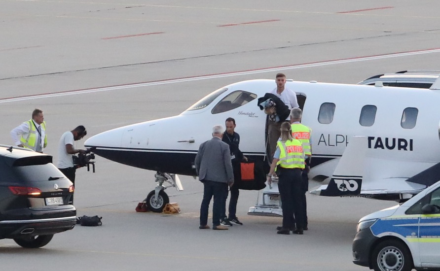 Timo Werner arrived in Leipzig ahead of a return transfer