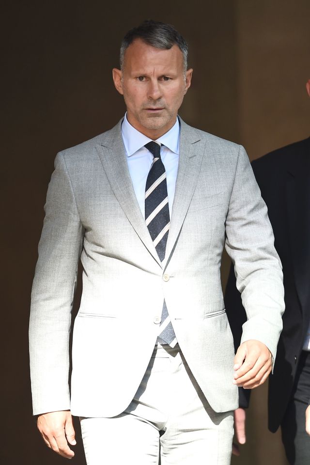 Ryan Giggs arriving at Manchester Crown Court where he is accused of controlling and coercive behaviour against Kate Greville