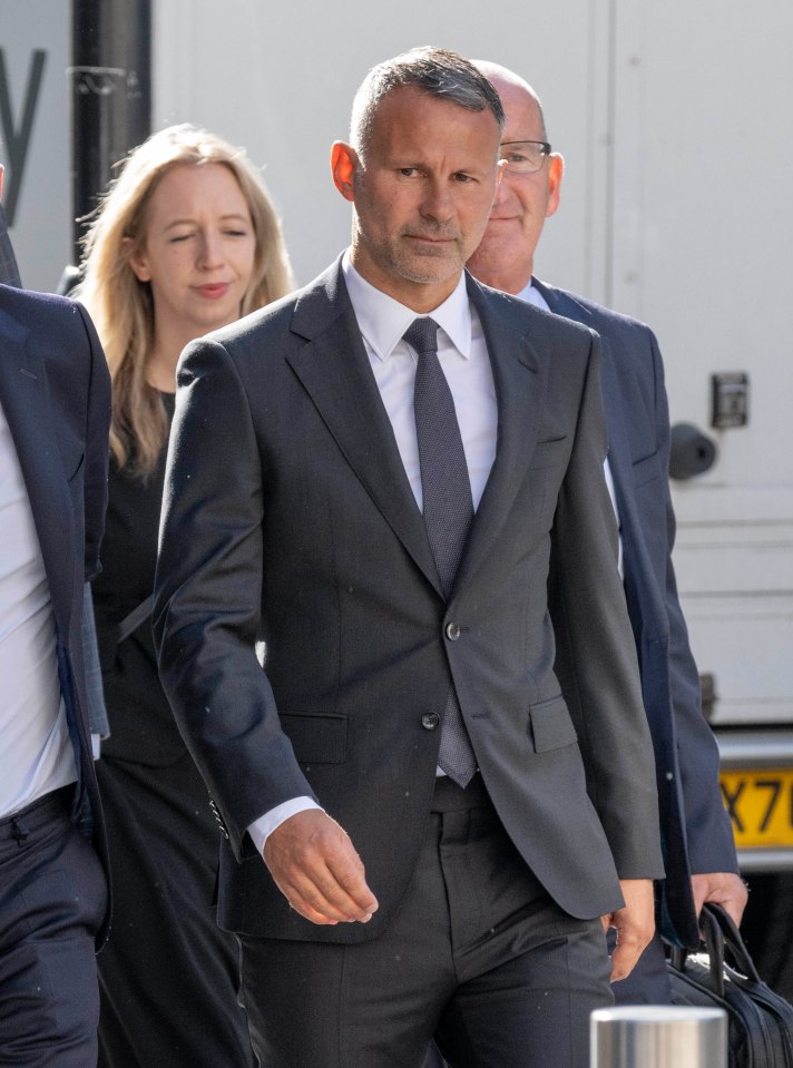 Former Manchester United ace Ryan Giggs arrives at Manchester Crown Court