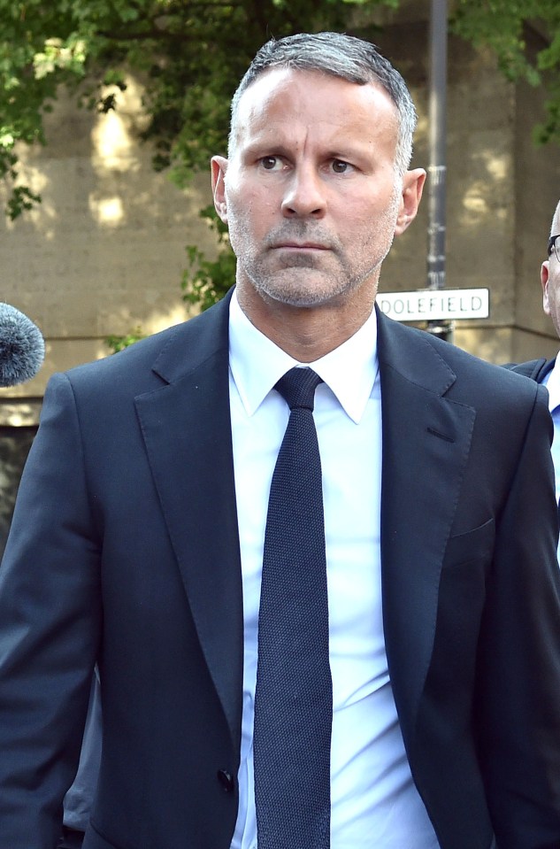 Ryan Giggs leaving Manchester Crown Court where he is accused of controlling and coercive behaviour against ex-girlfriend Kate Greville between August 2017 and November 2020