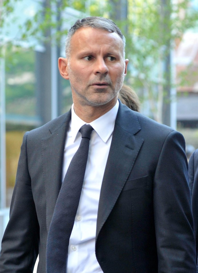 Ryan Giggs arrives at Manchester Crown Court