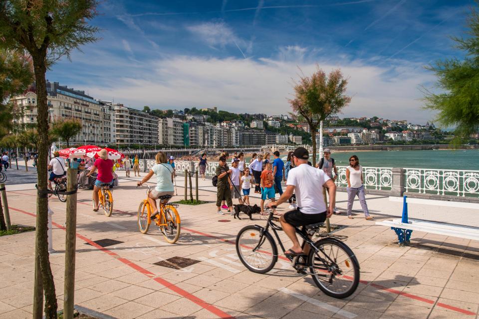 Take a bike to explore San Sebastian and you have the best of all worlds, with nearly 20 miles of cycle paths that snake through the city