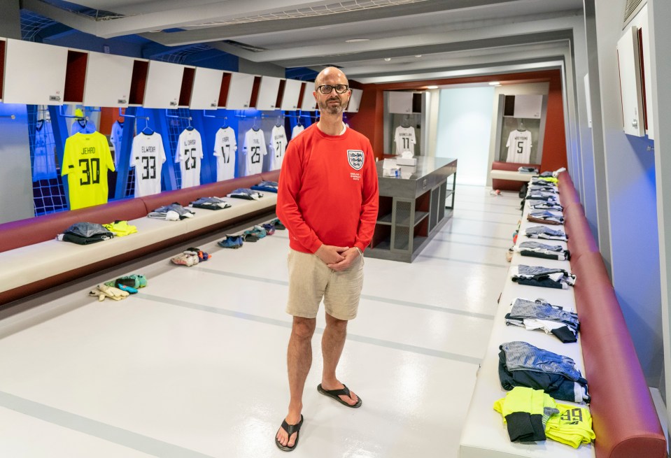 Oliver gained access into the changing room England will get ready in before the game