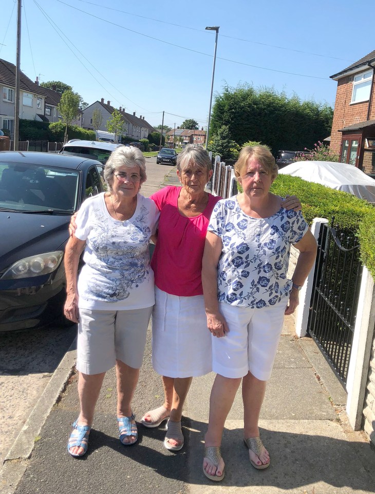 Maureen Meek, 84, Brenda Meek, 79, and Frances Bragg, 75, say they are plagued by parking issues