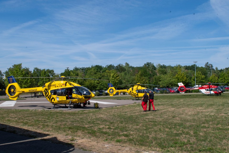 Two people have been seriously injured and were taken away by helicopter