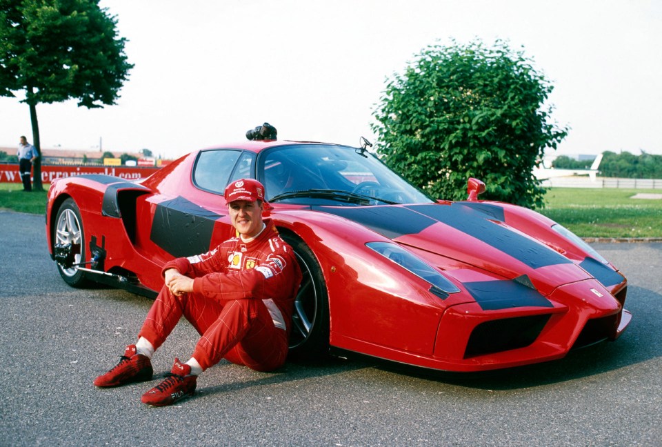 Schumacher also has a private collection of cars including a rare Ferrari worth nearly £2million