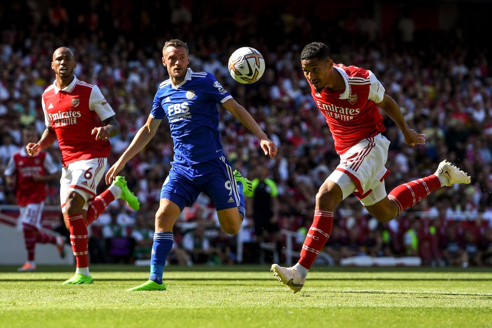 William Saliba headed into his own net just after half-time