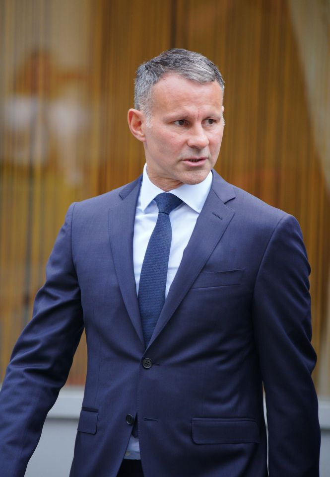 Ryan Giggs arriving to court for the second week of his trial