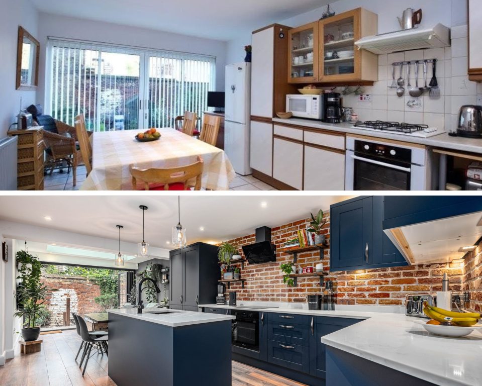 The incredible renovation saw the home sell for £1.3 million after it was given a modern facelift