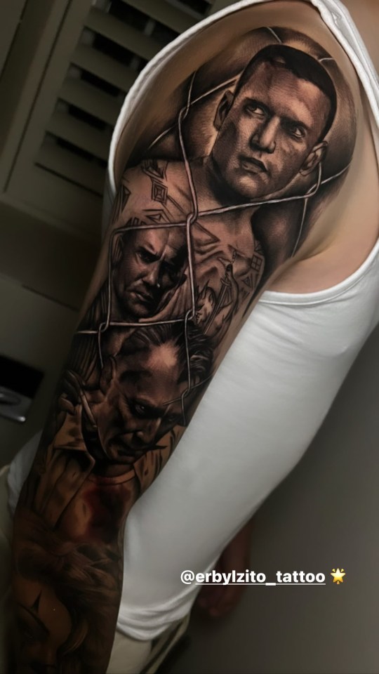 Alejandro Garnacho has showed off his new Prison Break tattoo