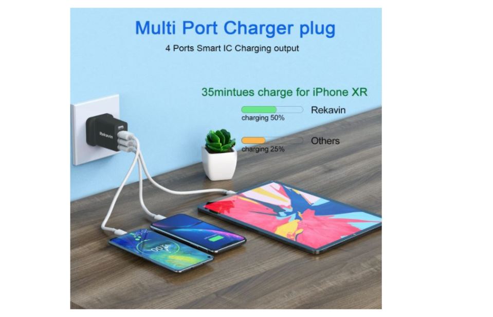 The Rekavin charger is available for £9.99 on Amazon