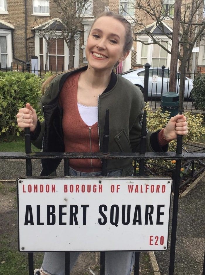 The deaf actress has filmed her final scenes on the soap