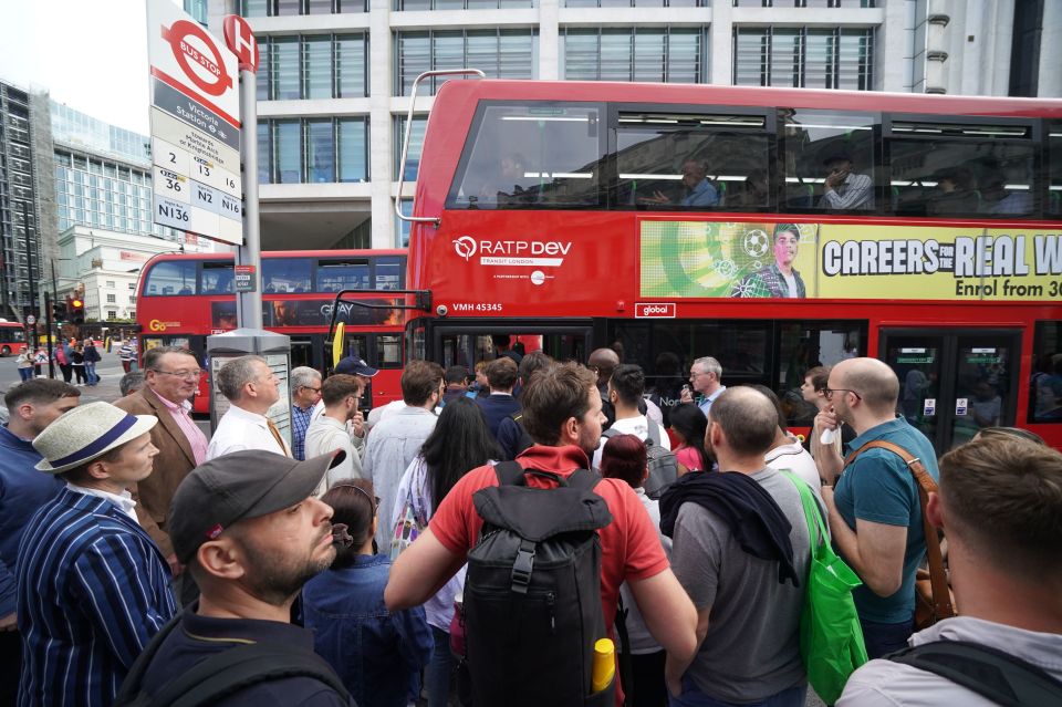 Last week's strikes saw the masses line the roadside queuing for buses