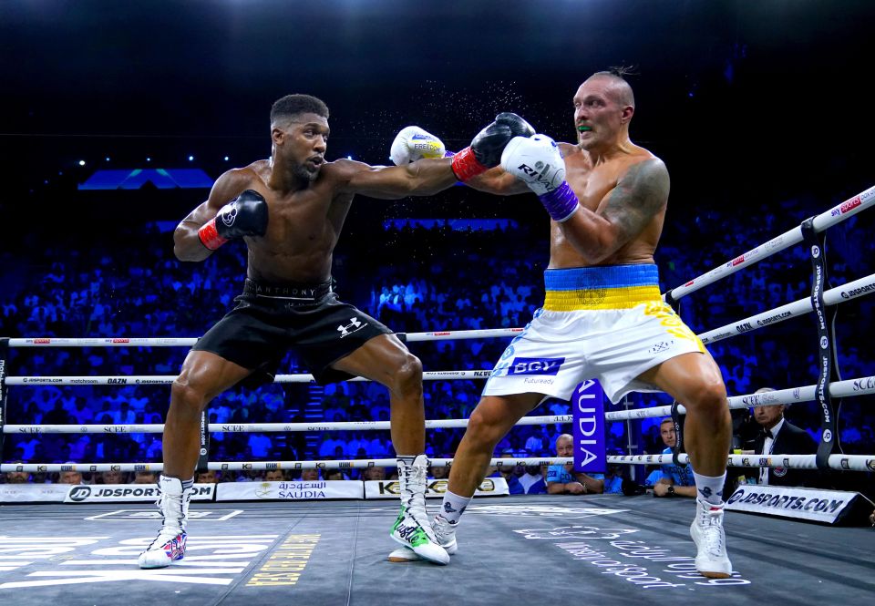 Anthony Joshua was defeated for a second time by Oleksandr Usyk