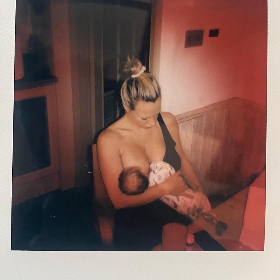 Chloe Madeley shared a candid post while breastfeeding her new baby