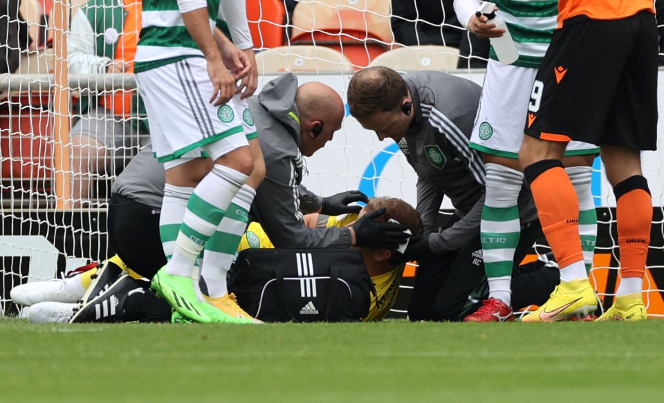 Hart eventually resumed playing in a new shirt before seeing his side romp to a record win