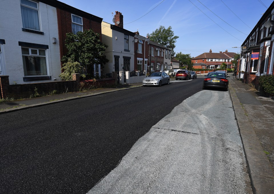 Local residents say the work has left the road 'half finished'