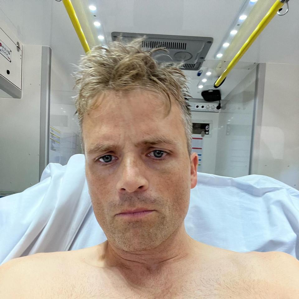 Ben had shared snaps from the French hospital earlier this month