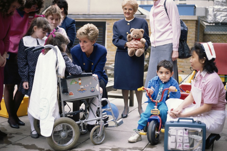 Dr Jane Collins of Great Ormond Street Hospital said: 'Our abiding memory of Diana is a warm, compassionate princess with a deep affection for babies and children'