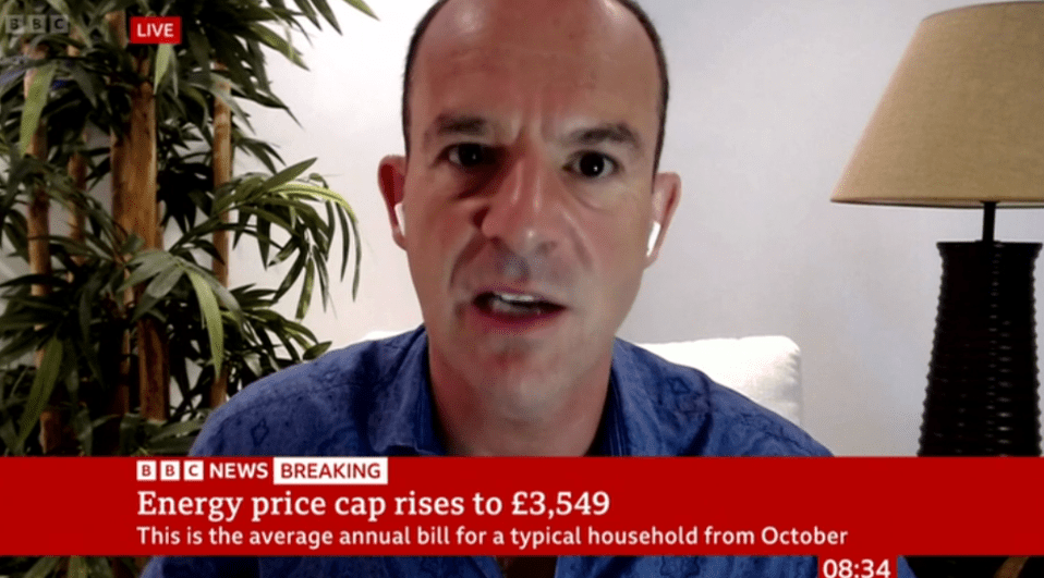 Martin Lewis has warned of “terrible” bill rises in October