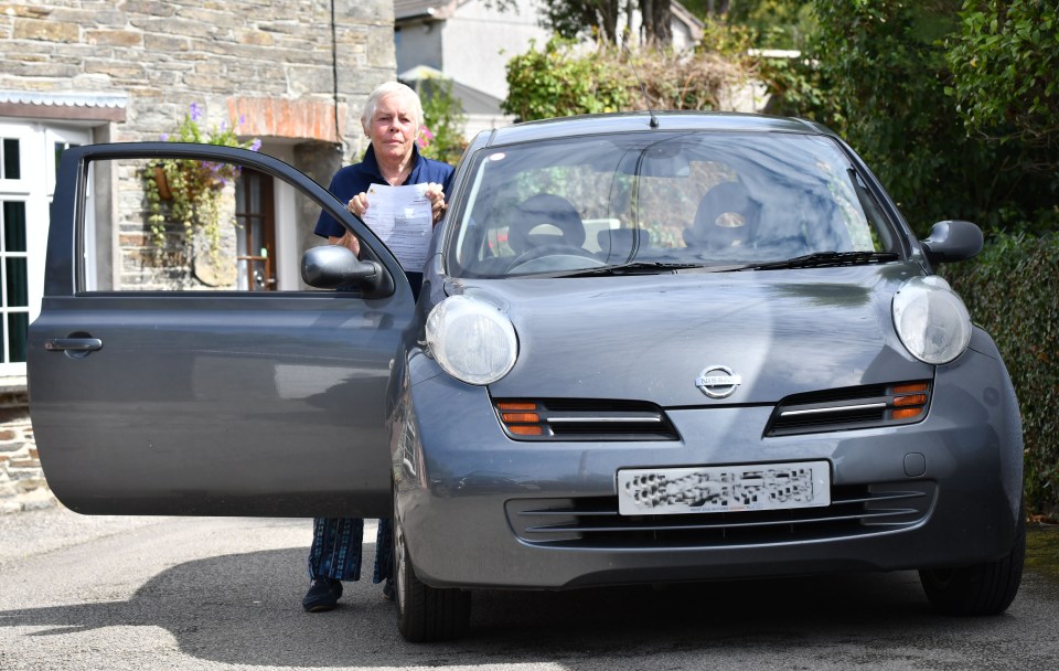 The OAP pulled into a car park near to her pharmacy so she could pick up a prescription