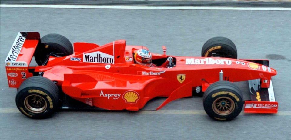 The Ferrari F300 racer driven by German ace Michael Schumacher has sold for millions at auction