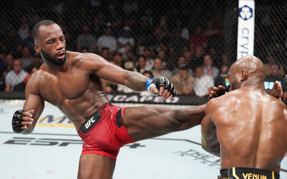 Leon Edwars caught Kamaru Usman flush with a picture-perfect head kick