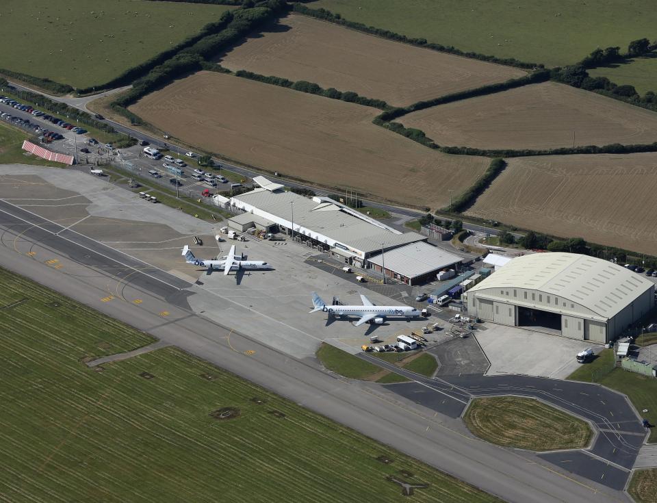 Flights connecting Cornwall to other UK airports will be affected