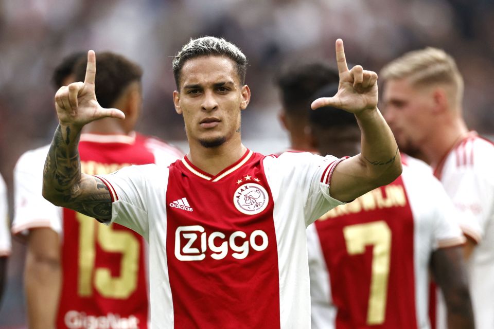 Ajax have rejected a bid from Manchester United for Antony