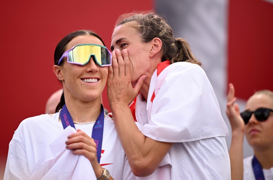 The Lionesses partied deep into the night after winning the Euros