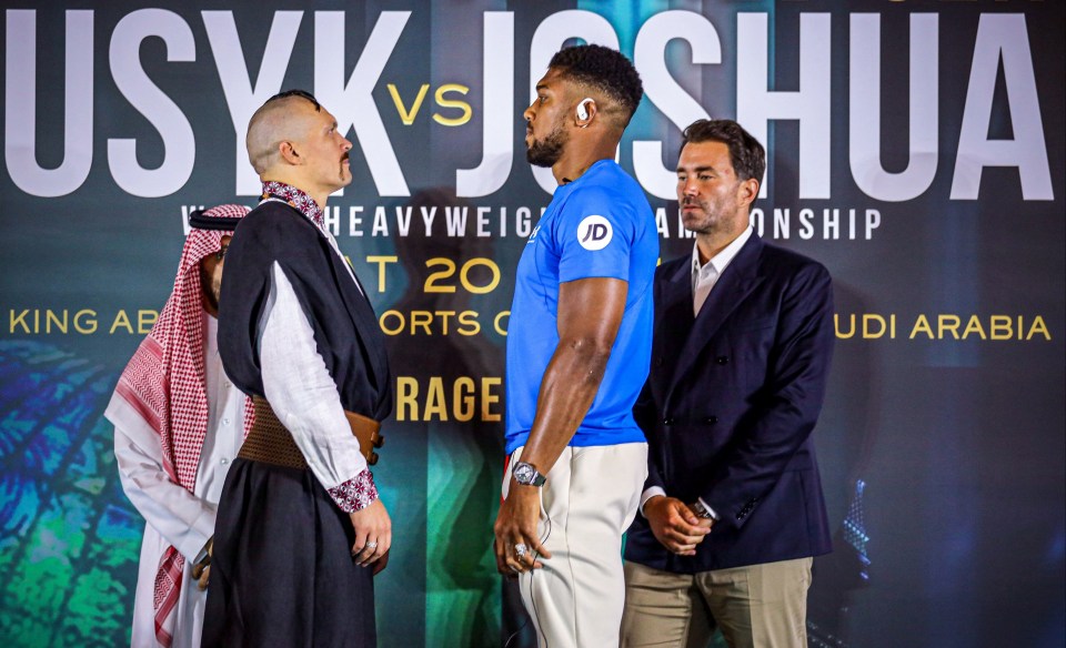 Oleksander Usyk and Anthony Joshua ahead of their rematch