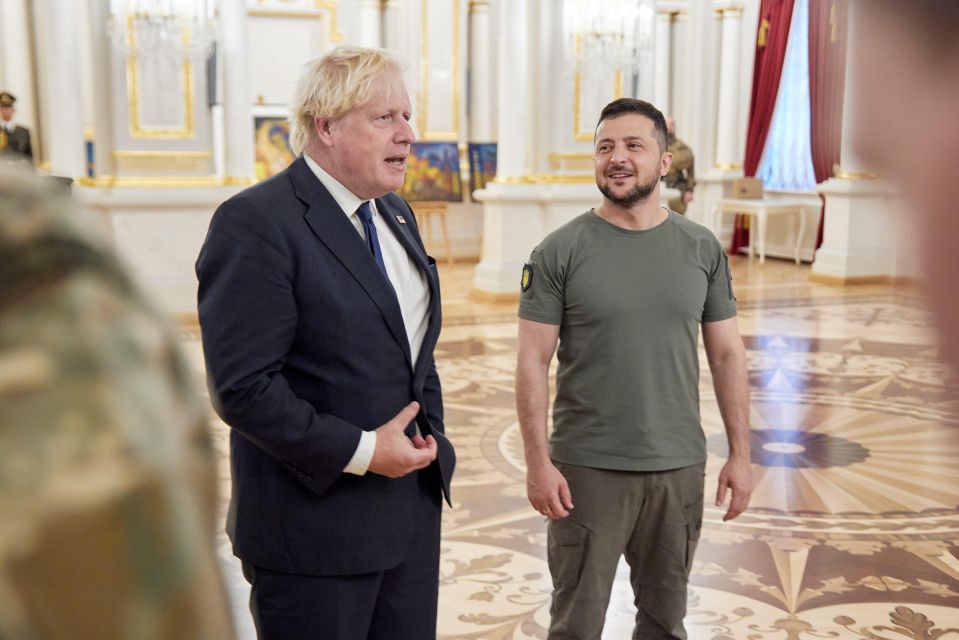 Mr Johnson was decorated with Ukraine's Order of Liberty during a visit to the war-ravaged country in August