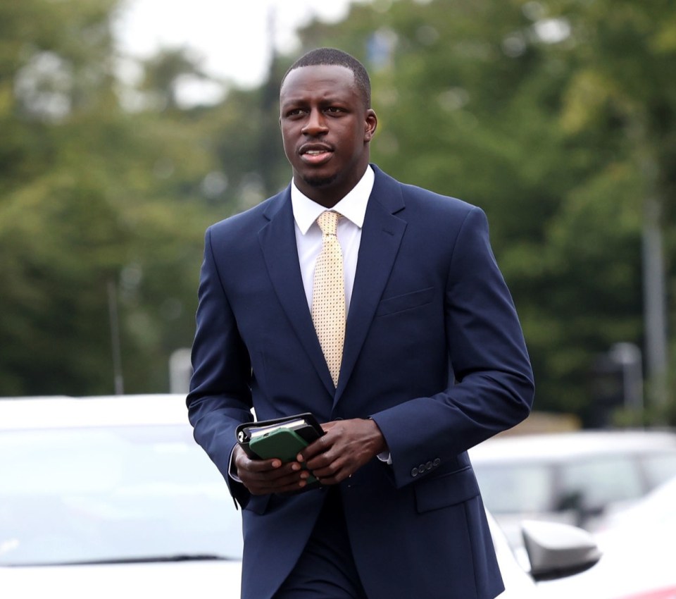 Benjamin Mendy arrived at Chester Crown Court today