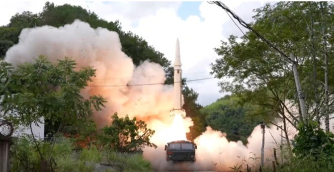 China fired ballistic missiles over Taiwan during menacing war games last week