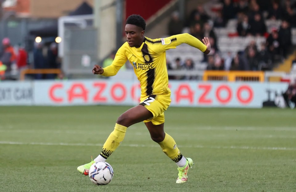 Kokolo in action for Burton Albion in the game against Lincoln City in January this year