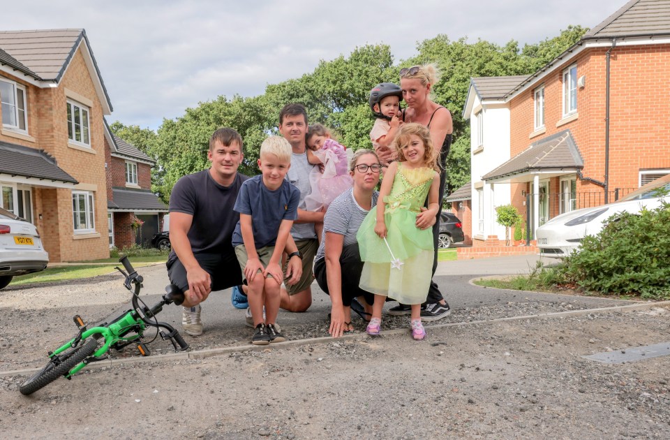 Residents fear their kids could injure themselves on debris left on the street