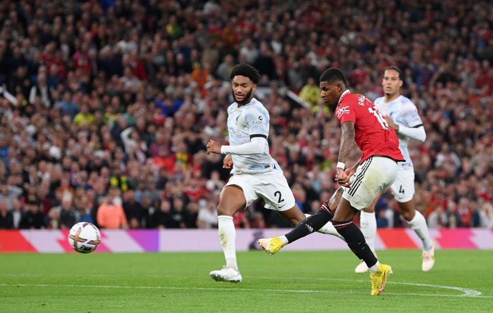 Marcus Rashford doubled United's lead