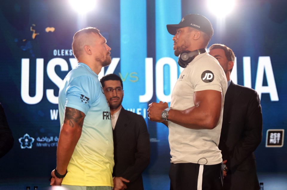 Anthony Joshua will rematch Oleksandr Usyk in Saudi Arabia next Saturday