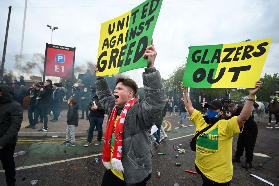 United fan protest forced a match against Liverpool last year to get postponed