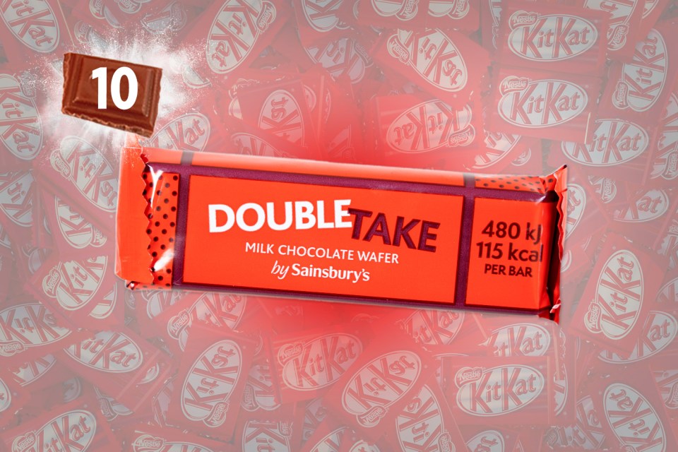 Sainbury’s 8 Double Take Milk Chocolate are great value