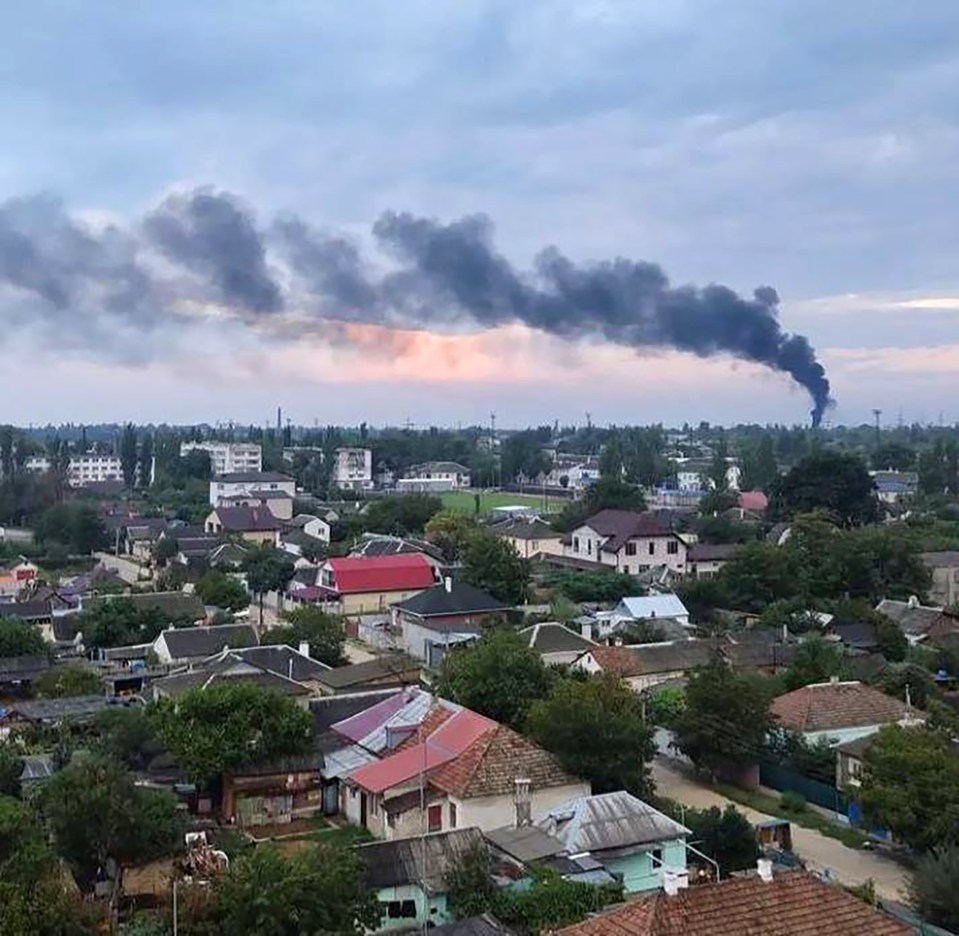 Evacuation in the Dzhankoi district of northern Crimea followed a series of early morning explosions on August 16