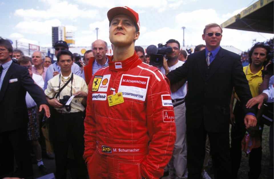 Michael Schumacher and Lewis Hamilton are level on seven world championship wins