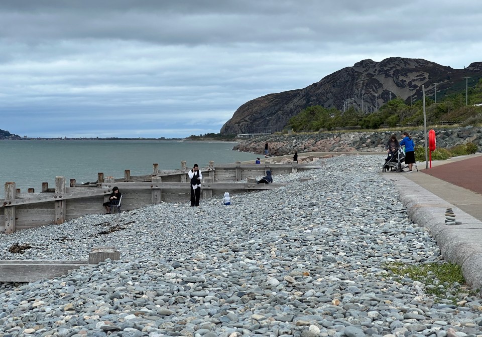 Their houses are just 100 metres from the sea front