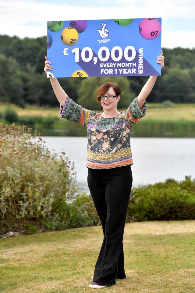 Suzy Fenton, 44, landed the £10,000 a month for a year prize on the Set For Life game this month