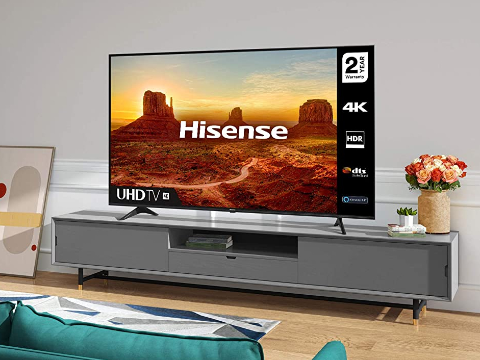 Amazon has knocked 43% off the asking price of this mid-size 4K television from Hisense