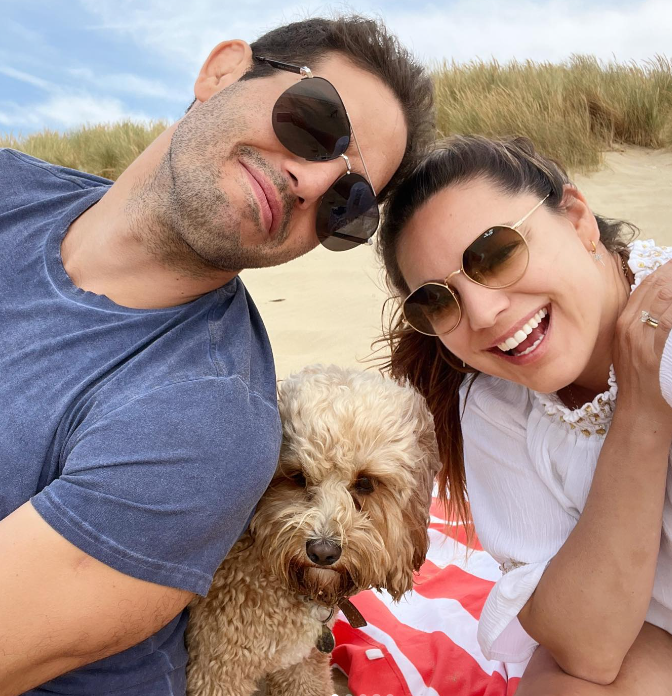 Kelly Brook and new husband Jeremy Parisi enjoyed a honeymoon in Kent with their dog - except for one incident