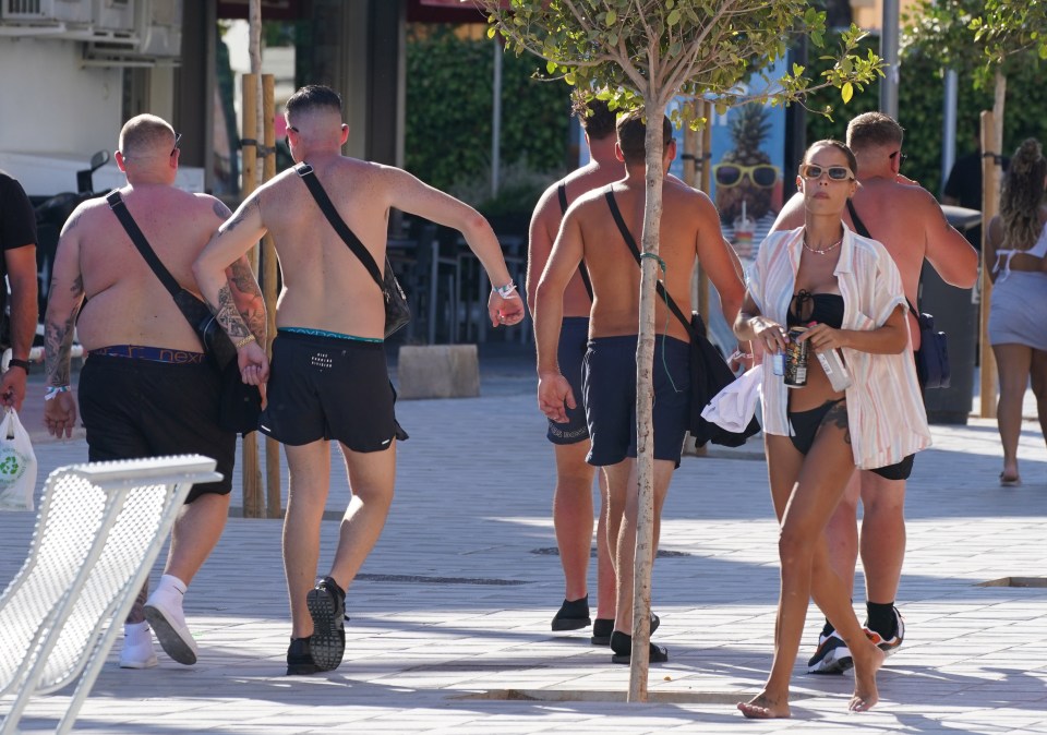 Locals in Magaluf have become tired of cleaning up after boozed up Brits